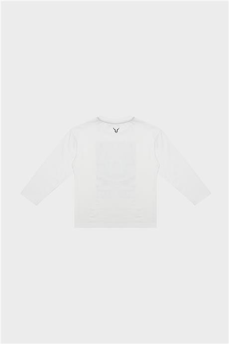 Nebbati Erkek Çocuk Beyaz Tshirt