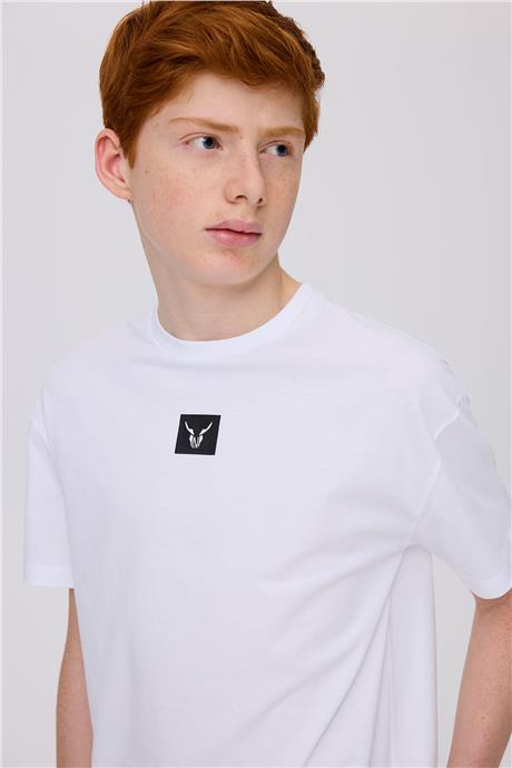 Nebbati Erkek Çocuk Beyaz TshirtNebbati Erkek Çocuk Beyaz Tshirt