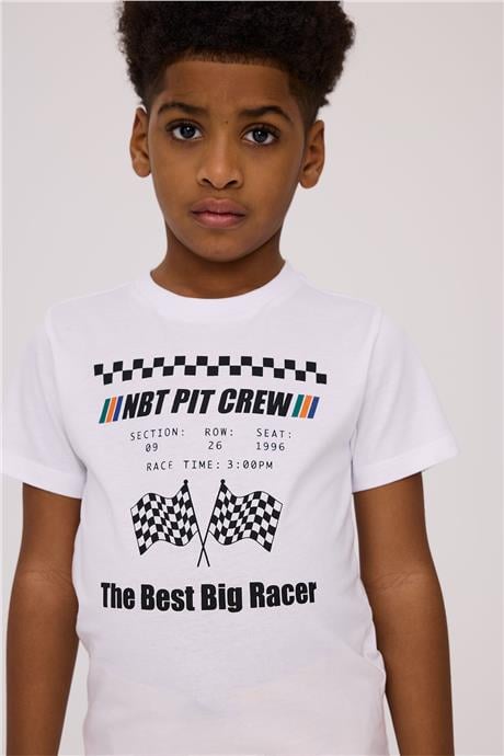 Nebbati Erkek Çocuk Beyaz TshirtNebbati Erkek Çocuk Beyaz Tshirt