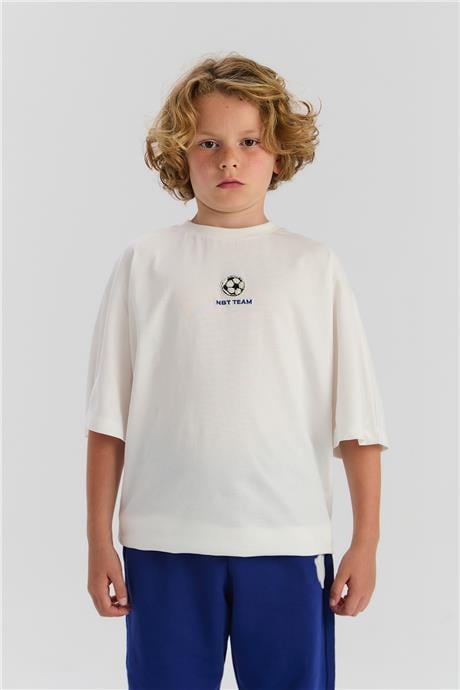 Nebbati Erkek Çocuk Beyaz TshirtNebbati Erkek Çocuk Beyaz Tshirt