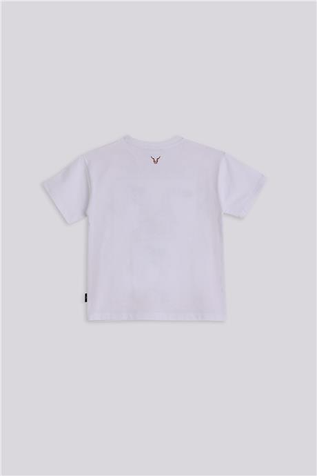 Nebbati Erkek Çocuk Beyaz TshirtNebbati Erkek Çocuk Beyaz Tshirt