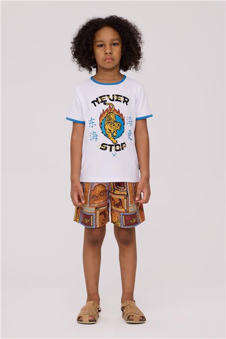 Nebbati Erkek Çocuk Beyaz TshirtNebbati Erkek Çocuk Beyaz Tshirt