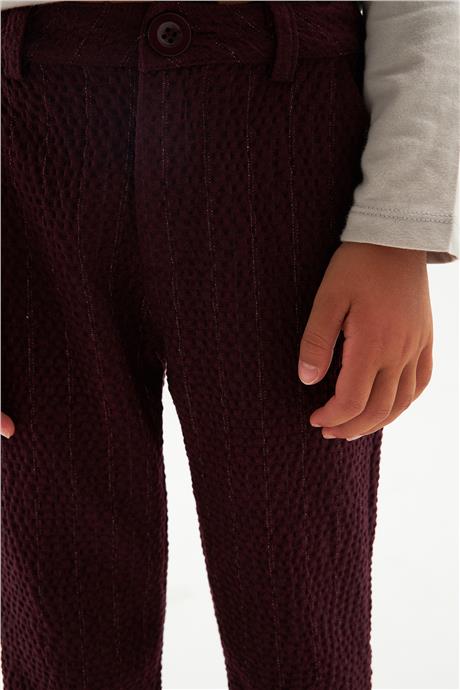 Nebbati Erkek Çocuk Bordo Pantolon