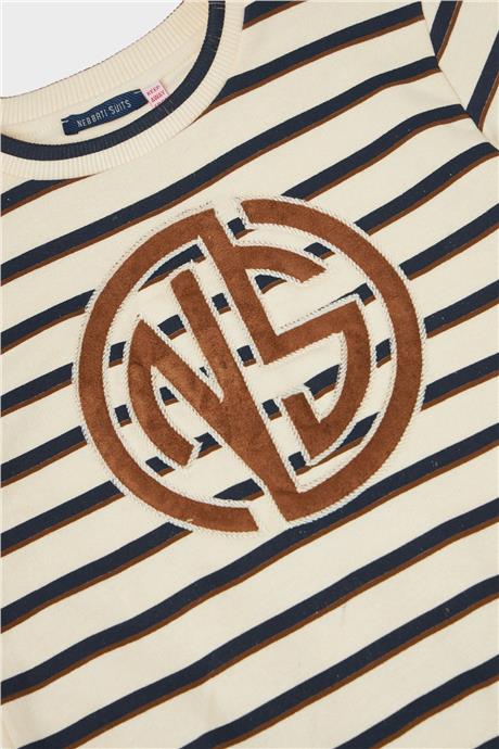 Nebbati Erkek Çocuk Çizgili S-Shirt