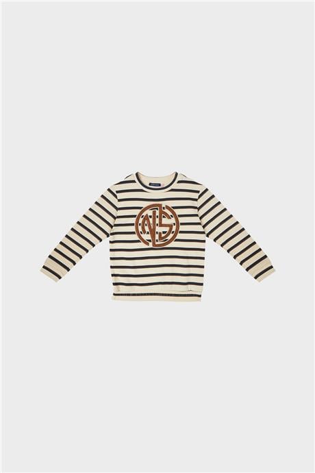 Nebbati Erkek Çocuk Çizgili S-Shirt