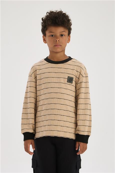 Nebbati Boys Striped SweatshirtNebbati Boys Striped Sweatshirt