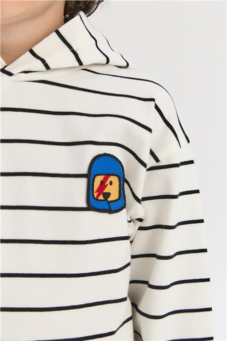 Nebbati Boys Striped SweatshirtNebbati Boys Striped Sweatshirt