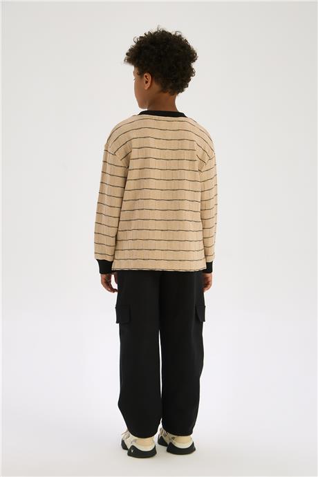 Nebbati Boys Striped SweatshirtNebbati Boys Striped Sweatshirt