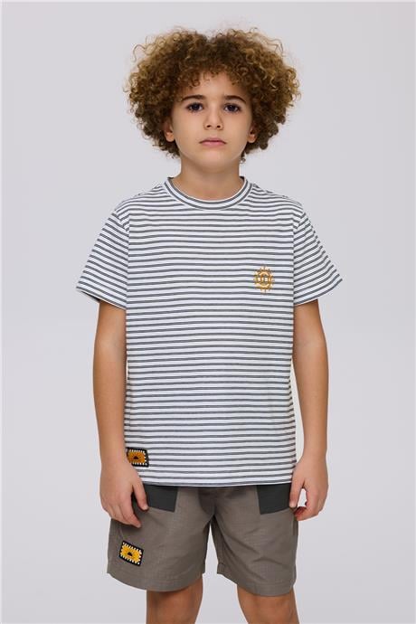 Nebbati Erkek Çocuk Çizgili TshirtNebbati Erkek Çocuk Çizgili Tshirt
