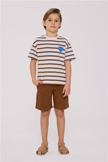 Nebbati Erkek Çocuk Çizgili TshirtNebbati Erkek Çocuk Çizgili Tshirt