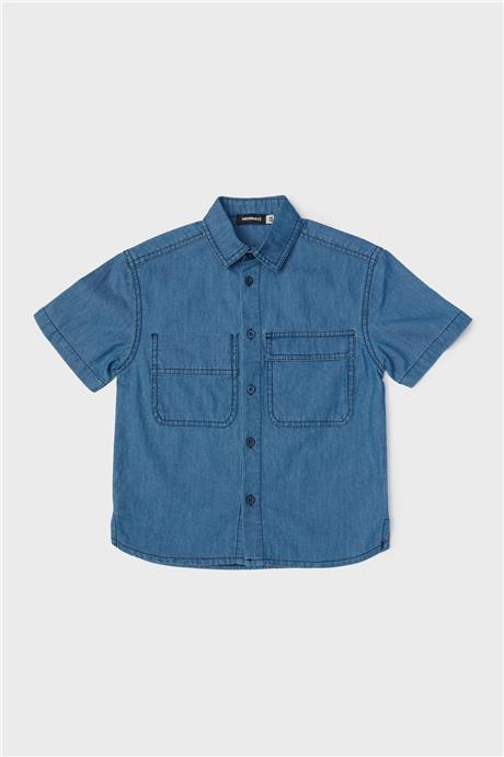 Nebbati Erkek Çocuk Denim Gömlek