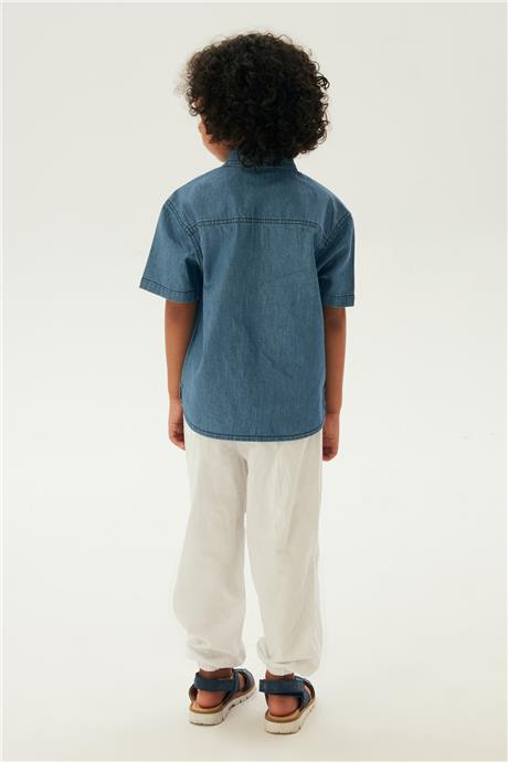 Nebbati Erkek Çocuk Denim Gömlek