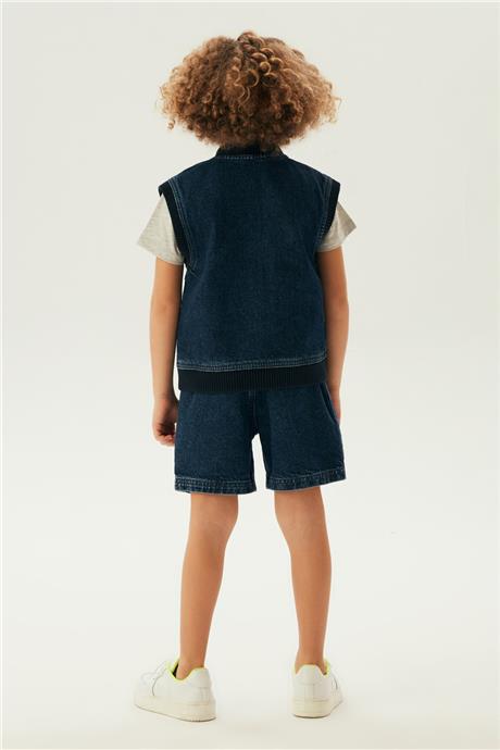 Nebbati Erkek Çocuk Denim Yelek