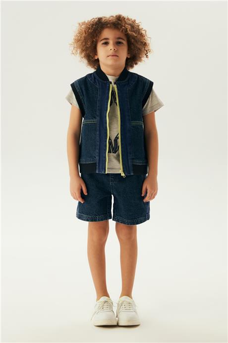 Nebbati Erkek Çocuk Denim Yelek