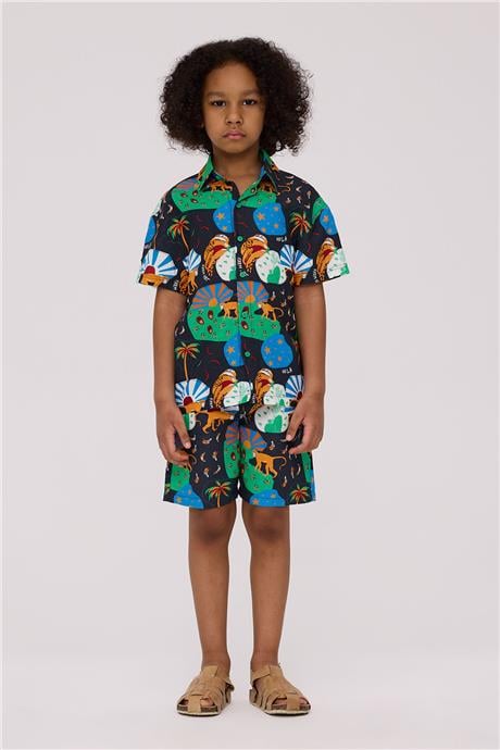 Nebbati Boy Patterned ShirtNebbati Boy Patterned Shirt