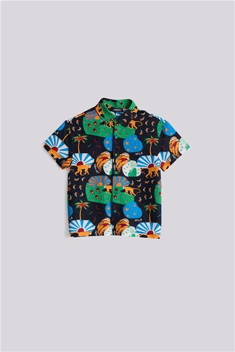 Nebbati Boy Patterned ShirtNebbati Boy Patterned Shirt