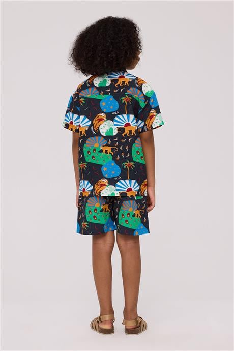 Nebbati Boy Patterned ShirtNebbati Boy Patterned Shirt