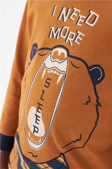 Nebbati Erkek Çocuk Desenli Pijama Takımı