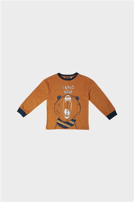 Nebbati Erkek Çocuk Desenli Pijama Takımı