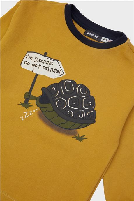Nebbati Erkek Çocuk Desenli Pijama Takımı