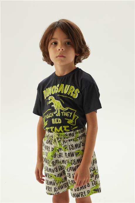 Nebbati Erkek Çocuk Desenli Pijama Takımı