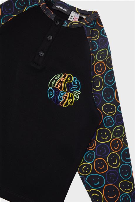 Nebbati Erkek Çocuk Desenli Pijama Takımı