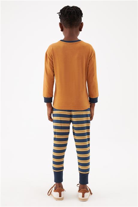 Nebbati Erkek Çocuk Desenli Pijama Takımı