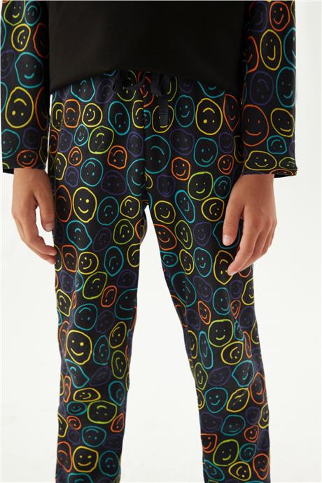 Nebbati Erkek Çocuk Desenli Pijama Takımı