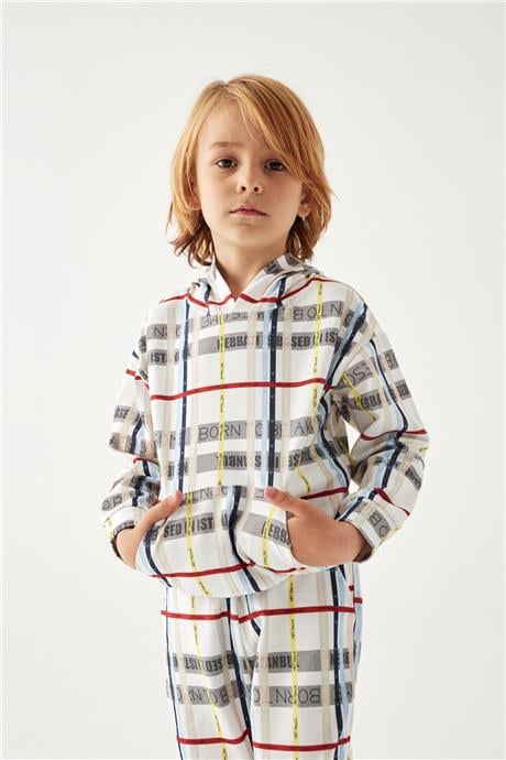 Nebbati Erkek Çocuk Desenli Sweatshirt