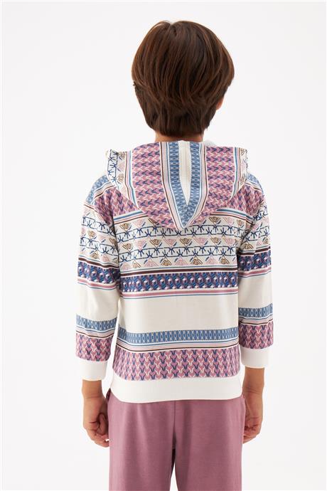 Nebbati Erkek Çocuk Desenli Sweatshirt