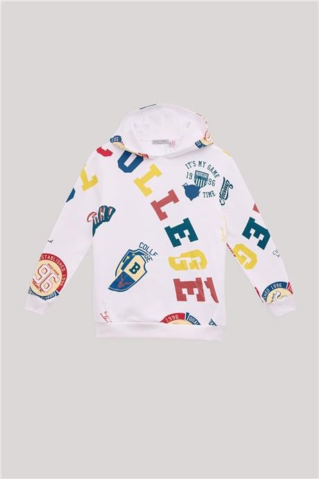 Nebbati Erkek Çocuk Desenli Sweatshirt