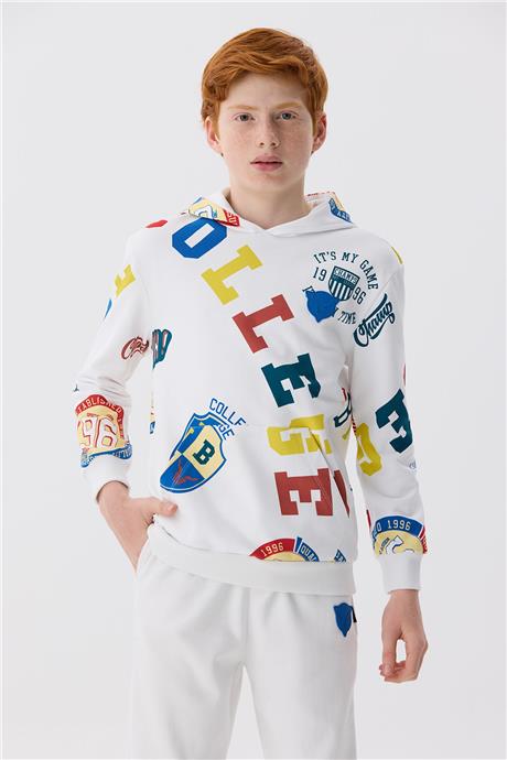 Nebbati Erkek Çocuk Desenli Sweatshirt