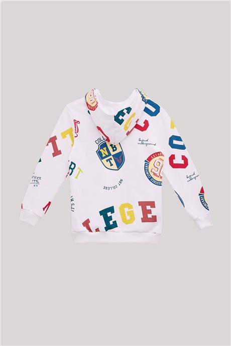 Nebbati Erkek Çocuk Desenli Sweatshirt