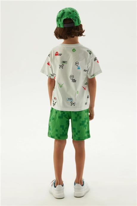Nebbati Erkek Çocuk Desenli T-Shirt
