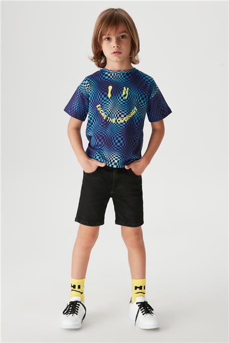 Nebbati Erkek Çocuk Desenli T-Shirt