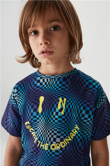 Nebbati Erkek Çocuk Desenli T-Shirt