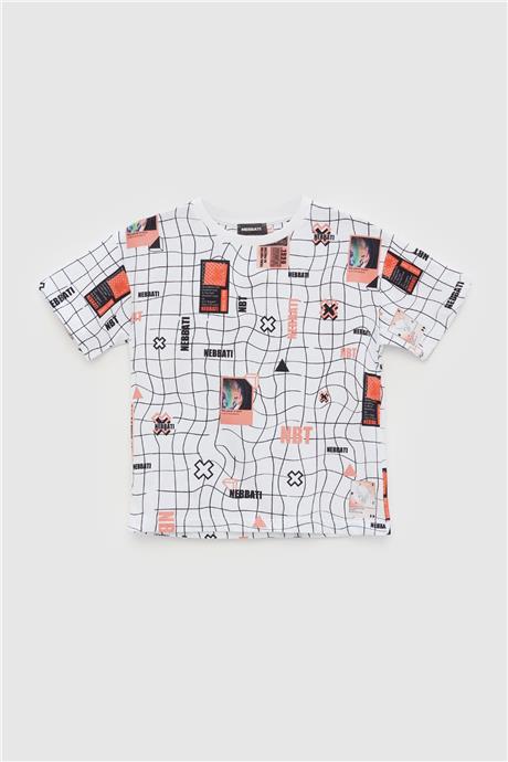 Nebbati Erkek Çocuk Desenli T-Shirt