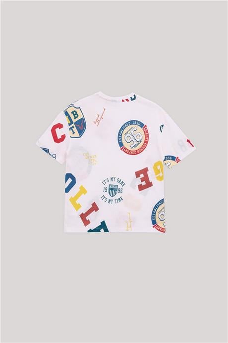 Nebbati Erkek Çocuk Desenli T-Shirt