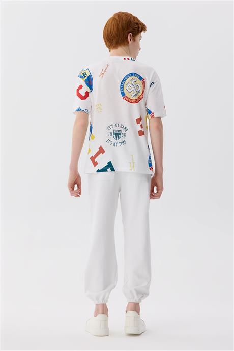 Nebbati Erkek Çocuk Desenli T-Shirt