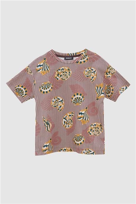 Nebbati Erkek Çocuk Desenli T-Shirt