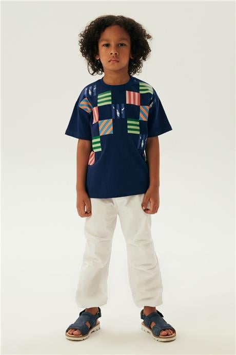 Nebbati Erkek Çocuk Desenli T-Shirt