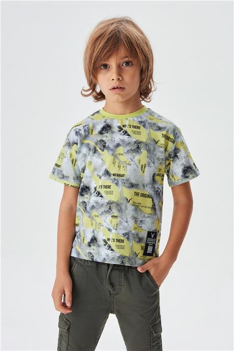 Nebbati Erkek Çocuk Desenli T-Shirt