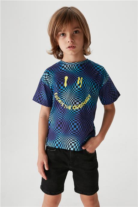 Nebbati Erkek Çocuk Desenli T-Shirt