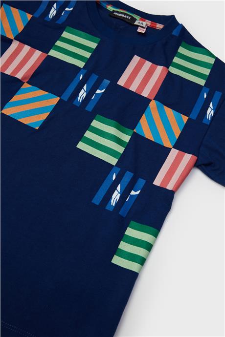 Nebbati Erkek Çocuk Desenli T-Shirt
