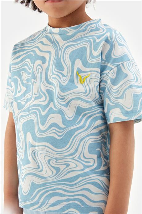 Nebbati Erkek Çocuk Desenli Tshirt