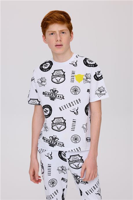 Nebbati Erkek Çocuk Desenli TshirtNebbati Erkek Çocuk Desenli Tshirt