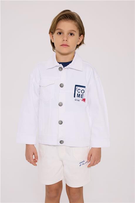 Nebbati Boy Ecru JacketNebbati Boy Ecru Jacket