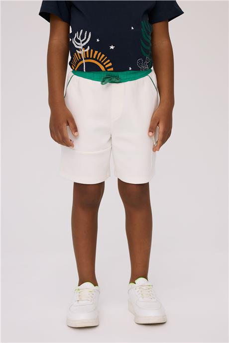 Nebbati Boy Ecru ShortsNebbati Boy Ecru Shorts