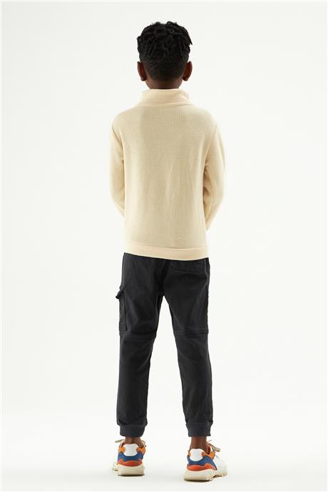 Nebbati Erkek Çocuk Ekru Sweatshirt