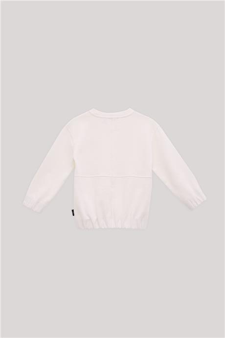 Nebbati Erkek Çocuk Ekru Sweatshirt
